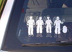 "Nuclear Family" vinyl sticker